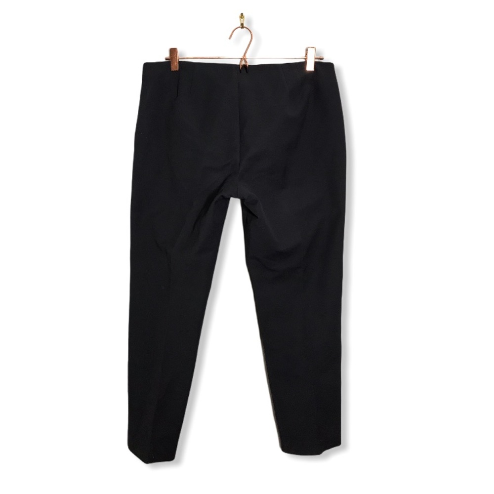 Theory | Navy Blue Belisa Slim Cropped Twill Pants - Picture 6 of 12